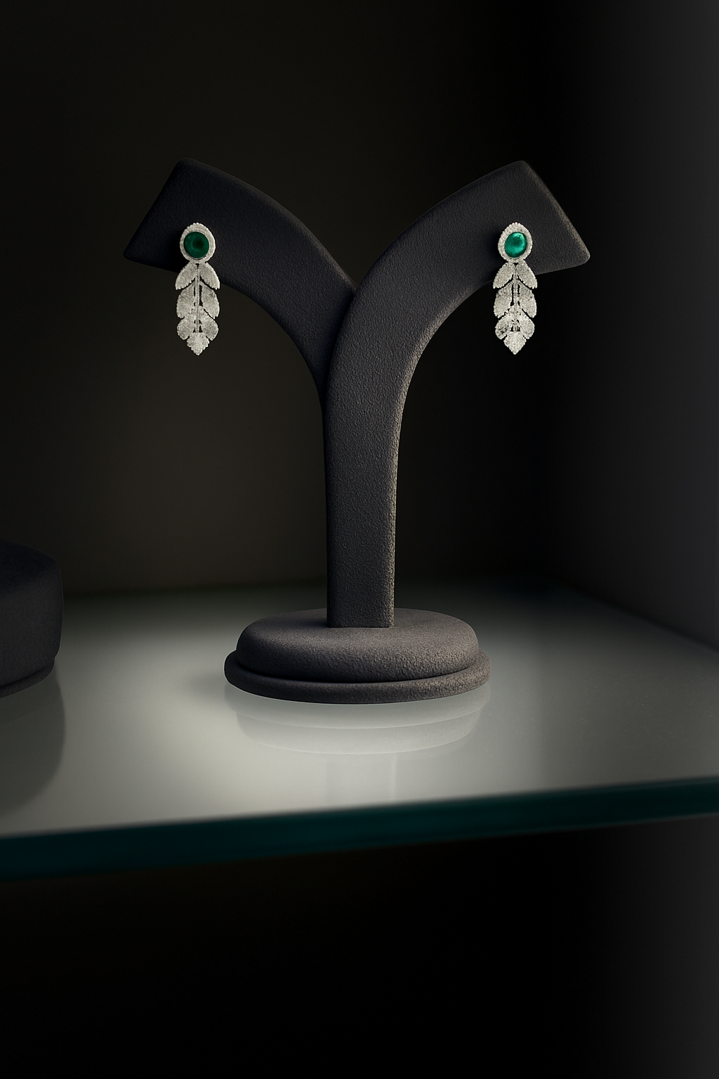 Crystal Petal Drop Earrings