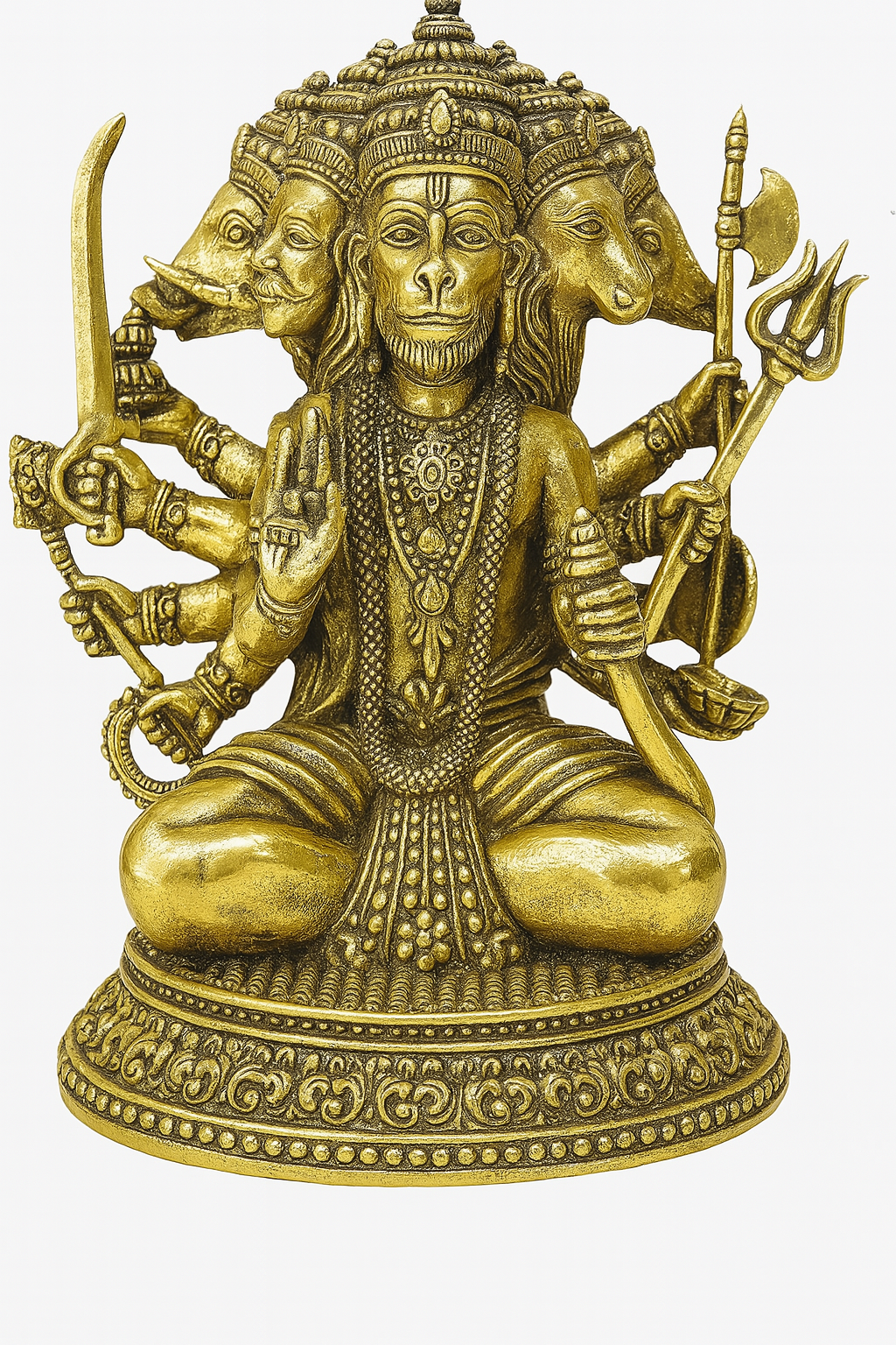 Brass Lord Dattatreya statue