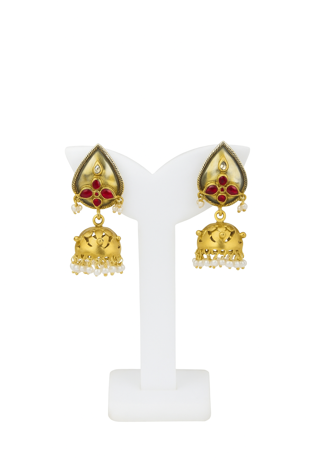 Gulnaar Teardrop Jhumkas