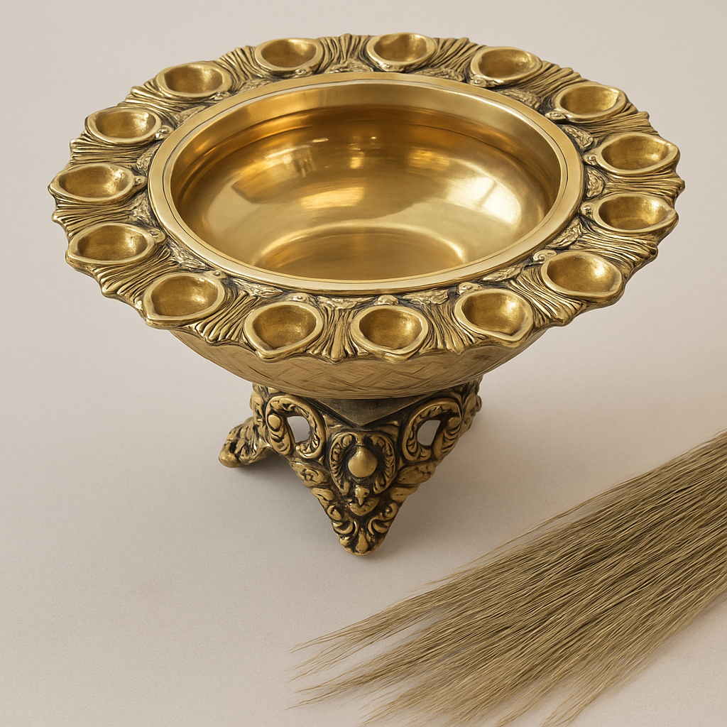 Brass Pedestal Bowl