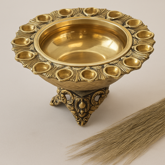 Brass Pedestal Bowl